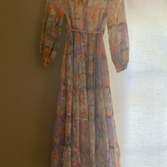 Zimmermann Belted Cotton Tiered Dress -perfect for special occasions - Picture 14 of 14